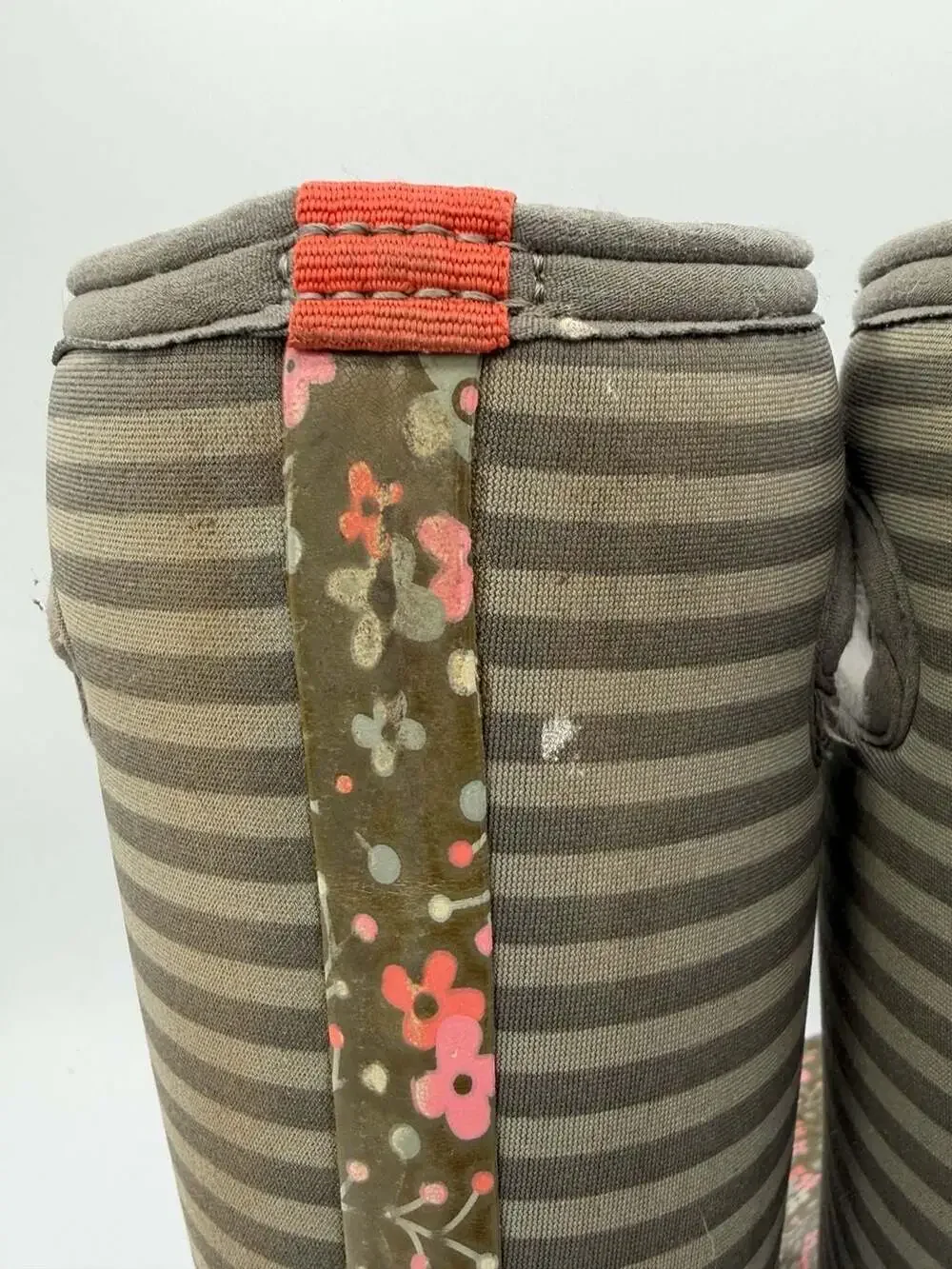 BOGS Classic Flower Stripe Boots Youth 5 Waterproof Insulated -30°F Floral